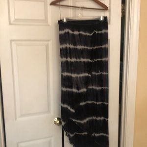 Pho wrap cotton tie dye skirt